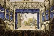 robert schumann the opening of  the theater in der josefstadt in vienna Germany oil painting artist